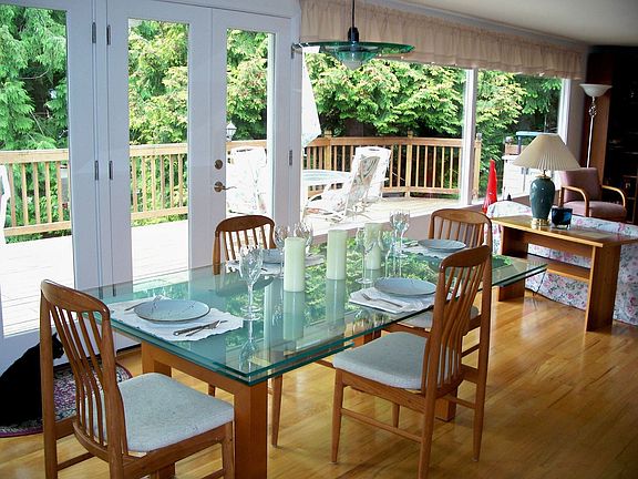 Dining room with view