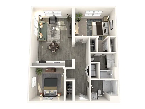 Floor plan Two Bedroom