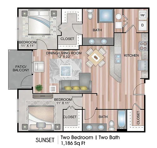 Floor plan Sunset