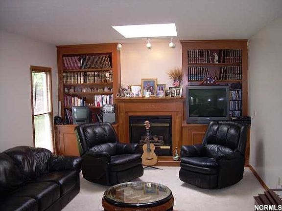 Family room with fireplace