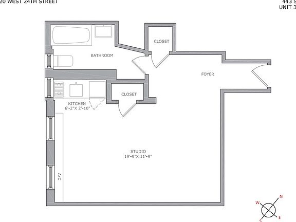2nd image of 220 W 24th St APT 3S