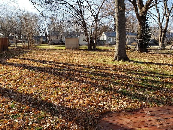 Backyard fenced in, flat and just the right amount of shade.