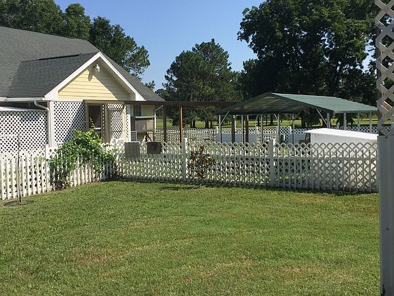 Back fenced yard
