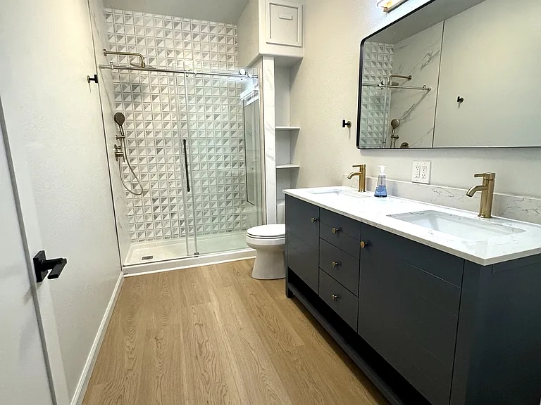 New remodeled bathroom.