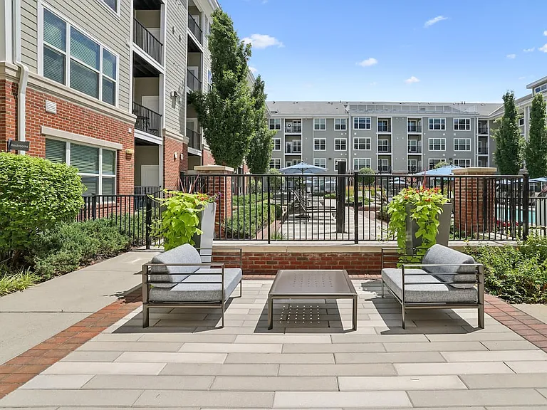 Courtyard with lounge seating