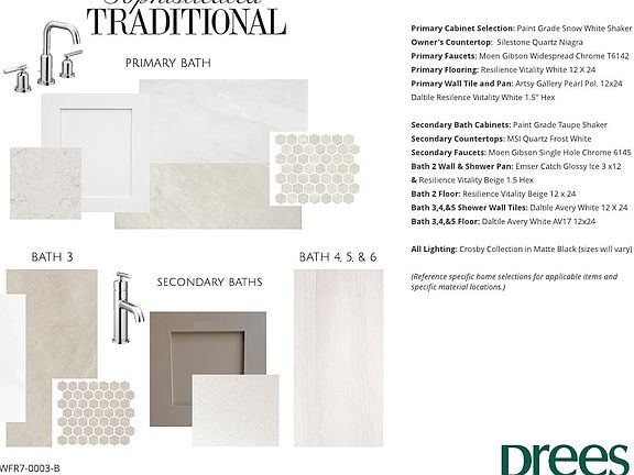 Colinas A selection sheet