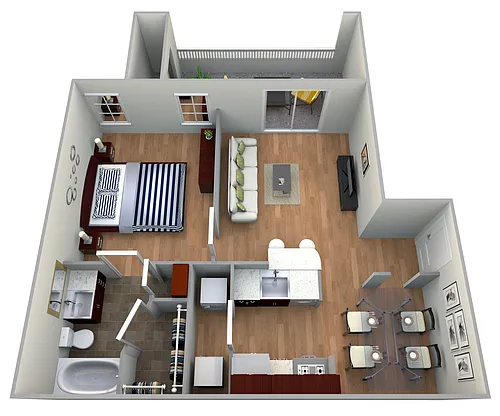 Floor plan A1 GARDENS