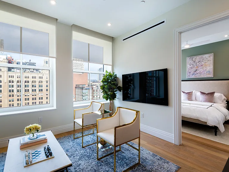 The Atlantic 2 Bedroom Apartment Living Area
