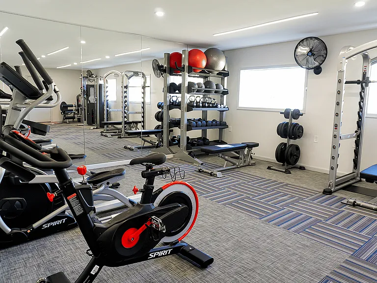 Explore this state-of-the-art fitness area designed for health and wellness.