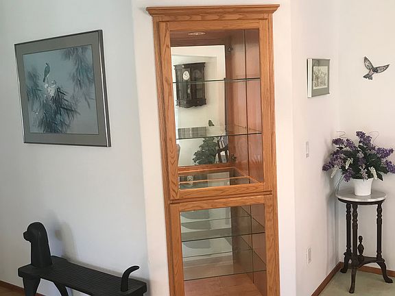 Built in Lighted Curio Cab