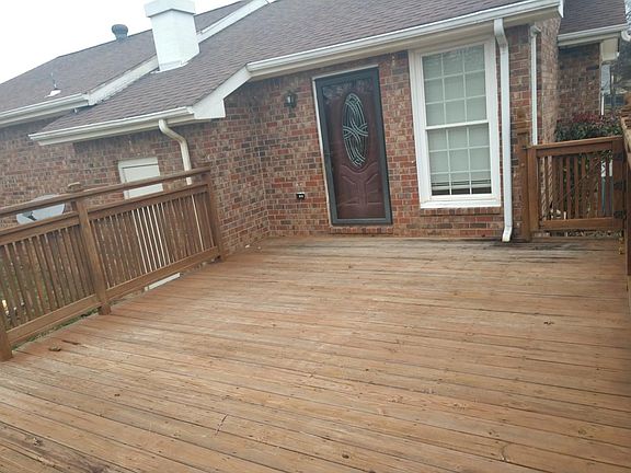Large back deck