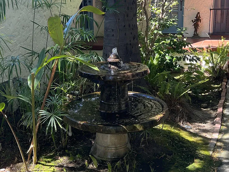 Courtyard fountain