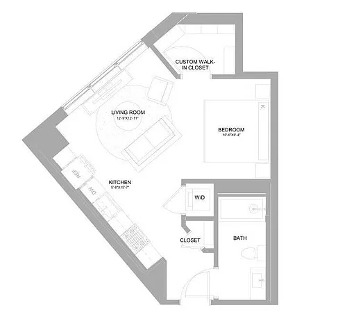 Floor plan Studio-0.1J