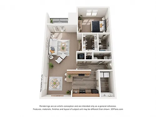 Floor plan 1 Bedroom