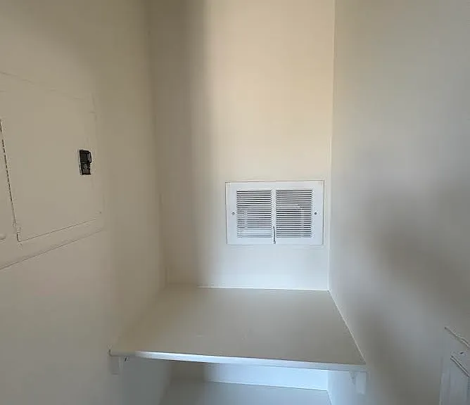 Shelves in the bedroom