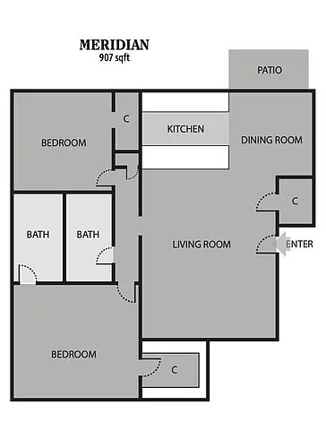 Floor plan Meridian