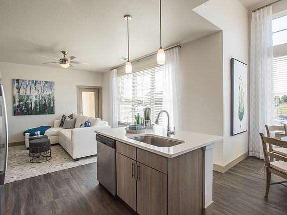 Kitchen and living area