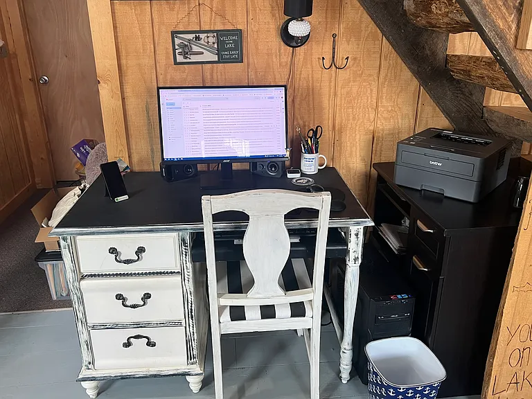 desk provided, bring your own electronics