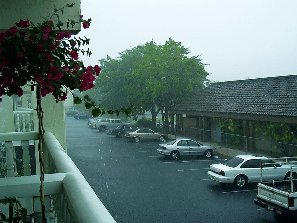 View from the balcony is on the north side of the building. low cooling bill