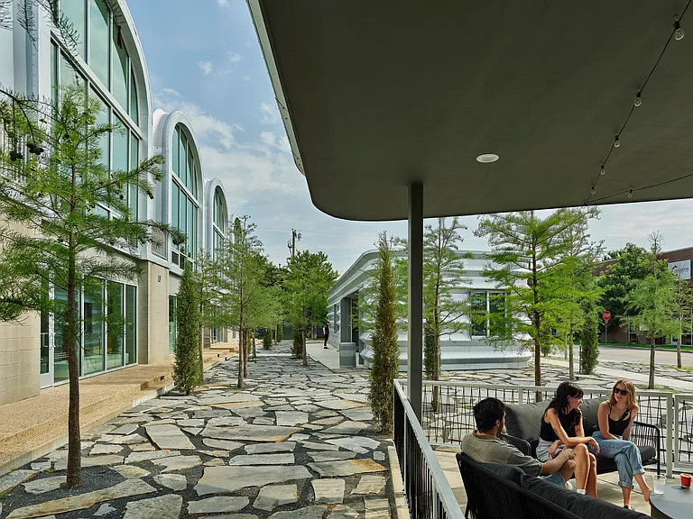 Covered gathering area