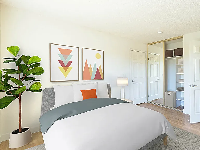 Bedroom with Hard Surface Flooring