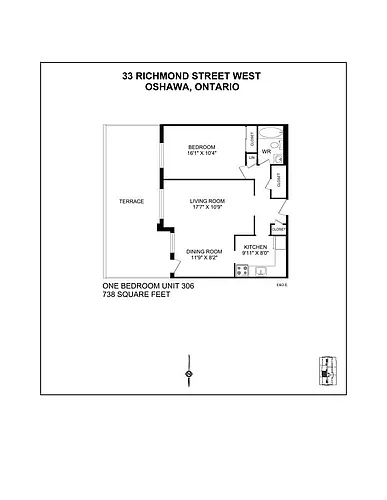 Floor plan 1 Bedroom 1 Bed 1 Bath
