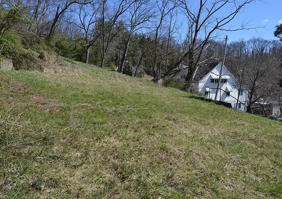 Level portion of lot.  There once were two small houses on these lots.