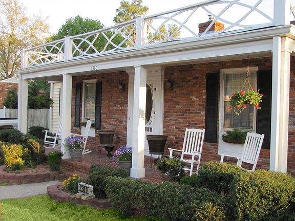 Beautiful rocking chair front porch