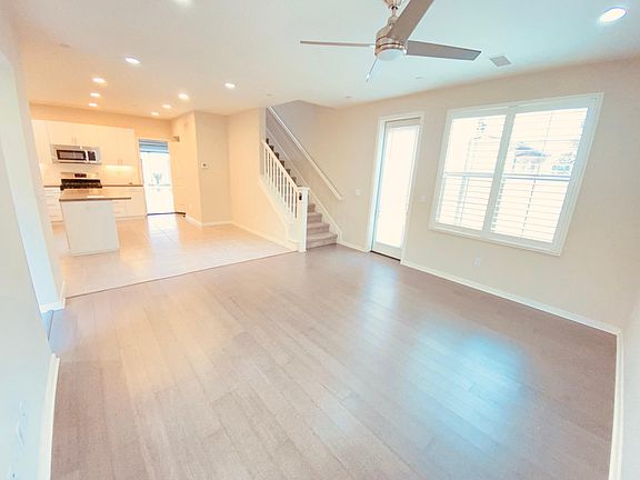 Living area with open Kitchen