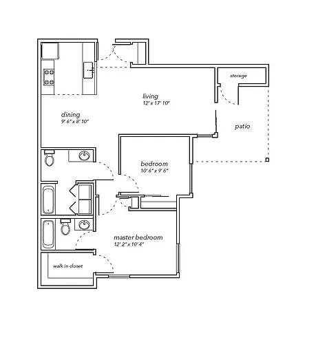 Floor plan Two-Bedroom