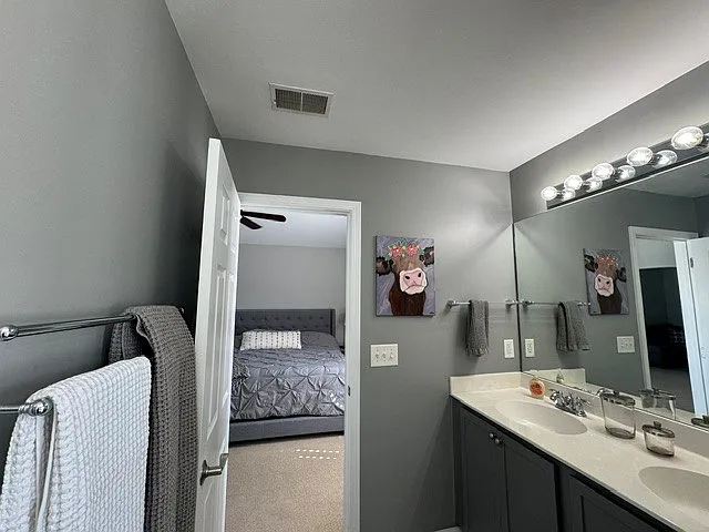 Master Bathroom, dual sinks, stand up shower, garden tub, and separate water closet.