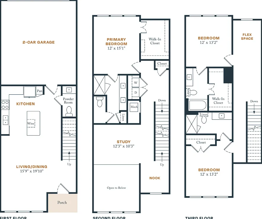 3 bed, 3.5 bath, 2593 sqft, $3,225 — Photo 3