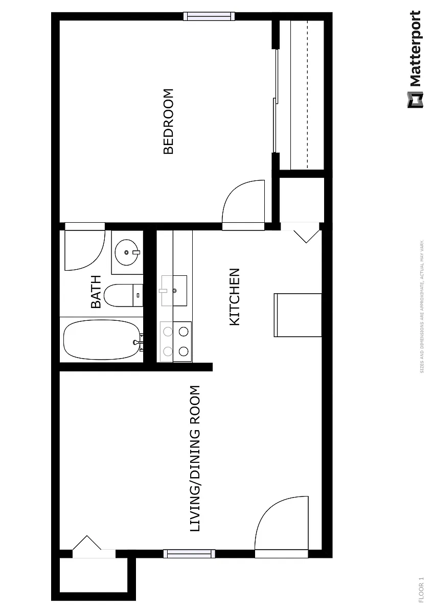 Floor plan One Bedroom