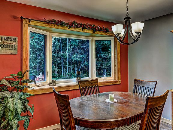 Great view of backyard