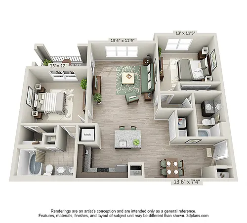 Floor plan The Peachtree