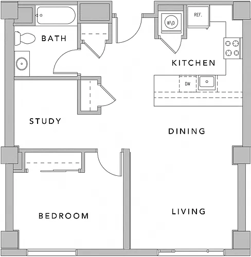 Floor plan 1BE