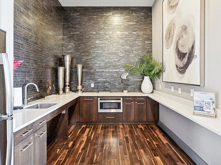 Full size kitchen in the clubhouse