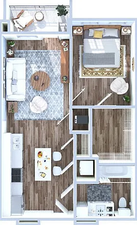 1 Bedroom | 1 Bath | 652 sq ft 1 Bedroom | 1 Bath | 652 sq ft