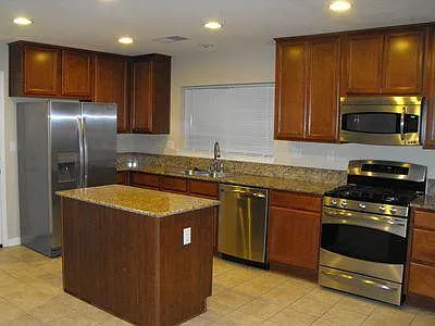 Granite counter tops with all SS appliances