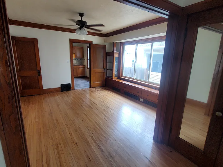 Dining Room with bench and cabinets
