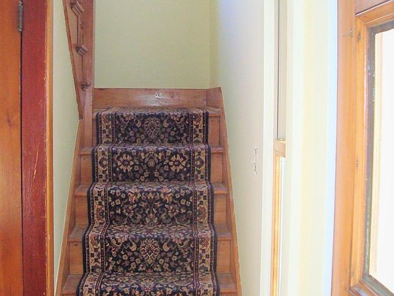 This is the stairway to the upstairs apartment.