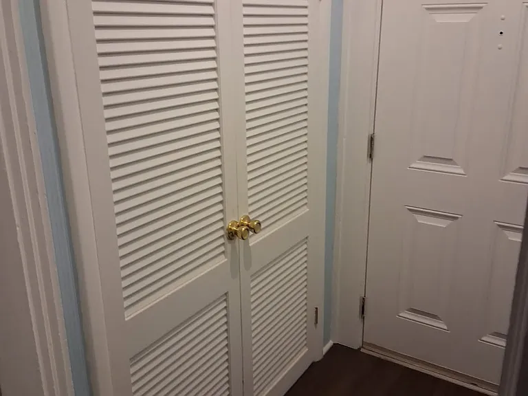 entry way and closet