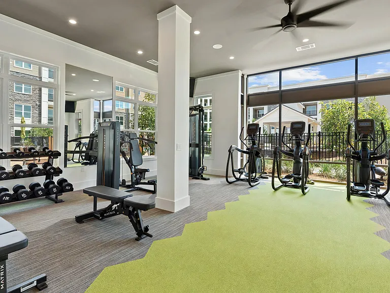 Fitness Studio with Free Weights