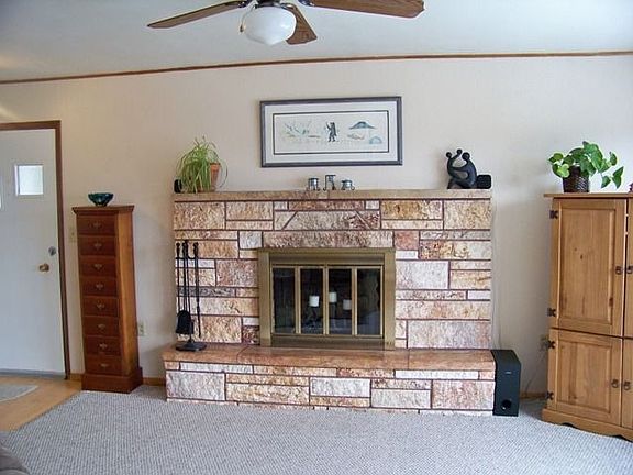 Cozy fireplace