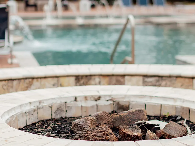 Fire Pit and Swimming Pool
