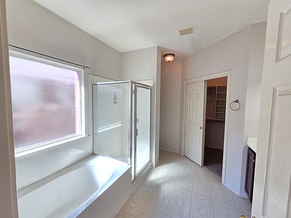 master bathroom and walk in closet
