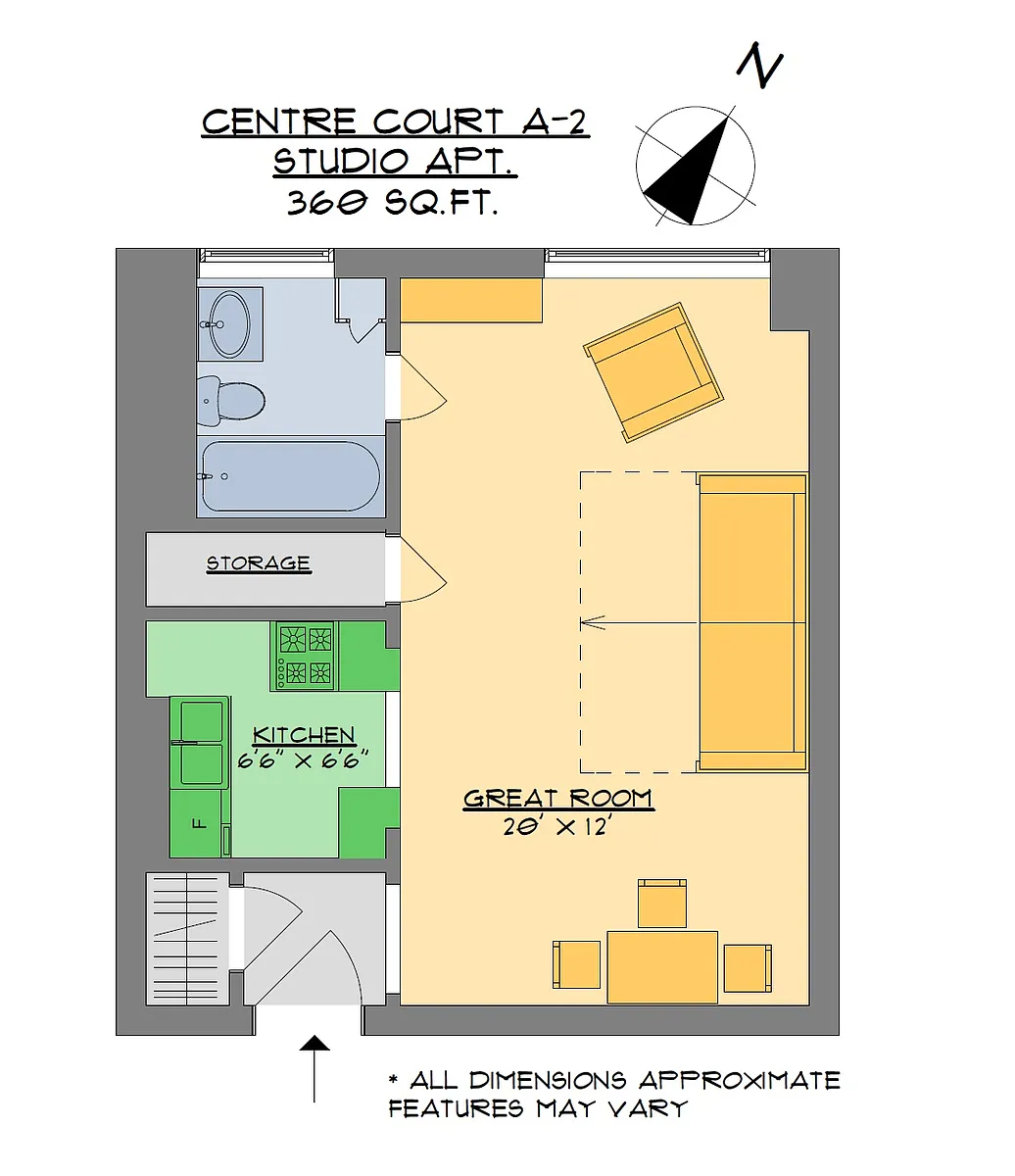 Floor plan Studio for Summer 2026