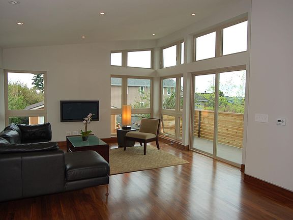 Main living area from the kitchen.