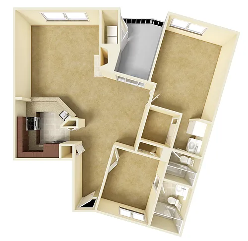Floor plan 2x2e-P