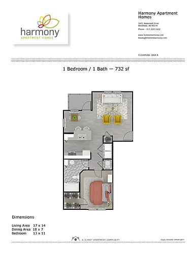 Floor plan Aria B 1.1